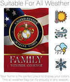 US Marine Family Honor House Flag - Armed Forces Corps USMC Semper Fi United State American Military Veteran Retire Official - Banner Small Garden Yard Gift Double-Sided Made In USA 28 X 40 - Image 6