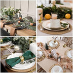 BAVIFY 12" Round Woven Placemats Set of 10, Plate Chargers for Dining Table - Image 5
