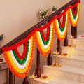 Pinkunn 4 Pcs Diwali Marigold Garland for Door Frame Decoration 19.69x15.75 by Pinkunn