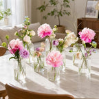Glass Bud Vases Set of 24, Ribbed Small Flower Glass Vases for Centerpieces - Image 6