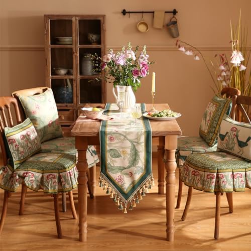 Patdrea Designer Vintage French Linen Table Runner,12"X102"-Cecilia A - Image 2
