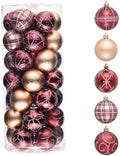 Valery Madelyn 35ct Christmas Tree Decorations Ball Ornaments 2.36 Inches by ValeryMadelyn