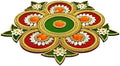 HANDICRAFT STOREROOM Handcrafted Decorative Diwali Rangoli Set-Multicolor Jewel Stones/kundan Decoration(Set of 11 Peases) by Unknown