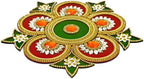 HANDICRAFT STOREROOM Handcrafted Decorative Diwali Rangoli Set-Multicolor Jewel Stones/kundan Decoration(Set of 11 Peases) by Unknown