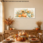 WAXWHELK Pumpkin Fall Canvas Wall Art, Autumn Thanksgiving Rustic Farmhouse Painting Pictures Artwork for Bedroom Living Room Home Decor (16"x32") - Image 4
