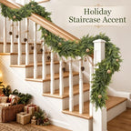2 PCS 6FT Christmas Artificial Cedar Garland for Mantel - Image 5