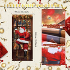 Preboun 6 Pcs Christmas Door Cover Decoration Front Door Backdrop Window Cover House Santa Elves Christmas Outdoor Sign for Home Wall Indoor Party Decorations 78 x 35 Inches - Image 2