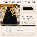 Black Faux Fur Table Runner Christmas Table Decor 11.8 x 59.0 Inch - Image 2