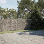vidaXL Gabion Basket with Cover 472.4"x19.7"x59.1" Galvanized Iron - Image 2