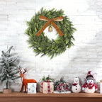22 Inch Artificial Cedar Wreath Christmas Wreath for Front Door - Image 5