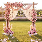 Auihiay 104PCS Pink Roses, Realistic Silk Velvet Pink Artificial Flowers - Image 5