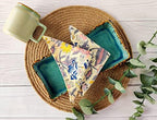 AVKA Studio Cotton Print Dinner Napkins 18x18 inches - Washable Cloth Napkins Set of 12 - Everyday Use or Dinner Party and Events - Light Yellow Indian Block Printed Fabric - Image 2