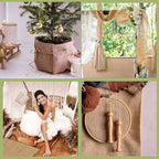 Buryeah 1 Pack 80 Inch X 66 ft Burlap Fabrics Roll Natural Jute Garden - Image 7