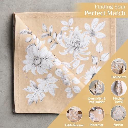 Maison d' Hermine Cloth Napkins Set of 4 Reusable 100% Cotton (20" x 20") - Image 5