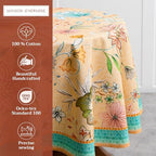 Maison d' Hermine Table Cloth Round Table Reusable 100% Cotton 69" Diameter - Image 2