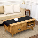 Solino Home 100% Linen Dining Table Runner Black Woven, Fete 14 x 48 in by SolinoHome