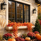 GTIDEA 36FT Fall Flower Garlands Morning Glory Vines for Autumn Mantel 6Pcs - Image 7