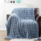 Battilo Super Soft Faux Fur Throw Blanket for Couch, 50"x60", Doube Side - Image 3