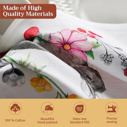 Maison d' Hermine Cloth Napkins Set of 4 Reusable 100% Cotton (20" x 20") - Image 3
