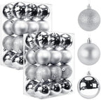 TranquilBliss Christmas Ball Ornaments, 48-Pack, 2.5-Inch, Sliver by Unknown