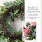 Balsam Hill Outdoor Provence Rose Spring & Summer Wreath - 28" Premium UV-Protected Floral Door Wreath for Front Door, Patio, & Garden - Image 4