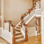 Artgar Fall Garland - 6 Ft Maple Leaf Pumpkin Berry Garland - Image 6