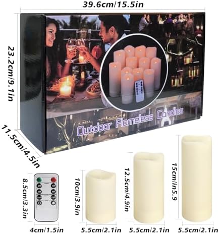 24-Pack LED Flameless Candles with Remote Control - Perfect for Home, Parties, and Special Occasions - Create a Magical Ambiance Effortlessly(Three Sizes). - Image 2