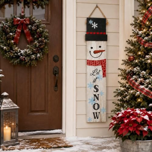 One-Piece Reversible Fall Winter Porch Sign, Outdoor Decorations - Image 7