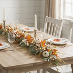 Fall Garland with Lights for Mantel, 6FT Realistic Fall Decor - Image 3