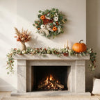 Fall Wreath for Front Door, 22 Inches Autumn Wreath for Thanksgiving Decor - Image 7