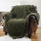 Battilo Super Soft Faux Fur Throw Blanket for Couch, 50"x60", Double Side - Image 2