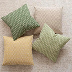 Foindtower Decorative Floral Print Throw Pillow Covers 22×22 Lime Green - Image 5