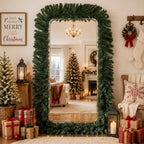 Suncalla 2 Pcs 6ft Thick Christmas Alaskan Pine Christmas Garland Greenery - Image 3