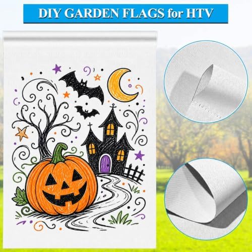 Boao 60 Pcs Sublimation Blank Garden Flag 12x18 Inch Double Sided DIY Flag - Image 3