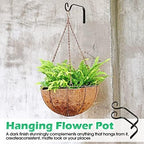 12 Pack Hanging Plant Bracket 7.3 Inches Metal Hook Decorative Straight Hanger for Bird Feeders, Wind Chimes, Flower Baskets, Planters Indoor Outdoor Wall - Image 3