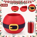 LemonRoad 6 Pcs Flower Pot,Christmas,3.93 x 3.93 x 3.15 Inches - Image 3