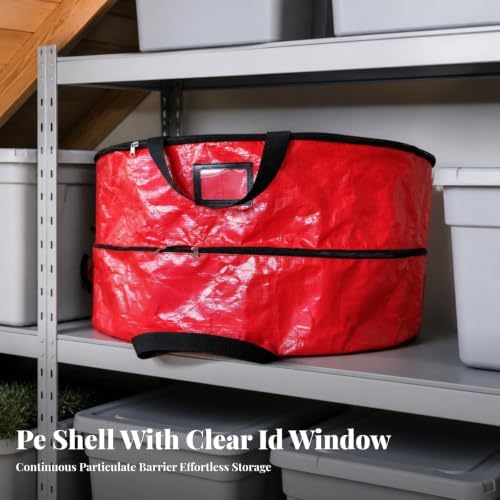 Dust Resistant PE Wreath Storage Bag | Easy to Label Clear openings, Holiday Wreath Storage Bag, Space Saving, 36inch 90x38cm - Image 4