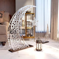 iwa concept Ramadan Crescent Moon Decor Islamic Home Decoration for Eid Muslim Gifts (Shiny Silver, 33x24.4 inches | 84x62 cm) by iwaconcept