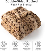 Battilo Faux Fur Throw Blanket for Couch, 50"x60", Double Side - Image 4