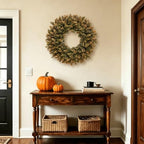 Fall Home Decor 26'' Large Artificial Fall Boxwood Wreaths for Front Door - Image 4