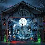 Halloween Garage Door Decorations Cover Banner Scary Halloween Backdrop - Image 6
