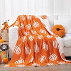 Buryeah Fall Pumpkin Knit Throw Blanket, 50 x 60 Inch - Image 6