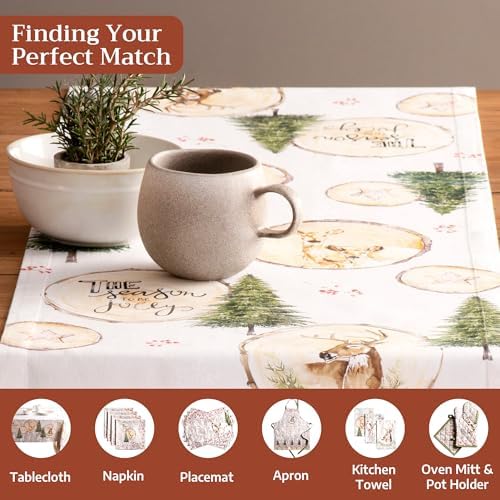 Maison d' Hermine Table Runner 100% Cotton 14.50" x 108" (Single Layer) - Image 4