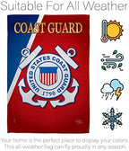 Coast Guard Garden Flag - Set with Stand Armed Forces USCG Semper Paratus United State American Military Veteran Retire Official - House Banner Small Yard Gift Double-Sided Made in USA 13 X 18.5 - Image 6