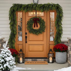N&T NIETING 15FT Christmas Norfolk Pine Garland Real Touch Pine Artificial Garlands Faux Greenery Garland Winter Christmas Garland for Table Mantle Fireplace Indoor Outdoor Xmas Decorations (1 Pcs) - Image 4