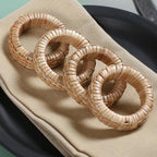 Goroly Home Rattan Napkin Rings Set of 24 for Wedding Party Decoration, Napkin Holder for Table Decoration, Christmas Table Decorations, Thanksgiving Home Decor (Brown) - Image 2