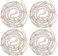 Bucherry 4 Pcs Christmas Wood Bead Garland 28.8 Feet, Frost Color by Bucherry