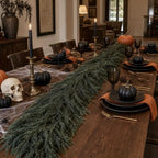 Halloween Mantle Garland Decor Gothic Garlands for Decorations 6Ft Fireplace Indoor Home Fall Decoration - Image 2