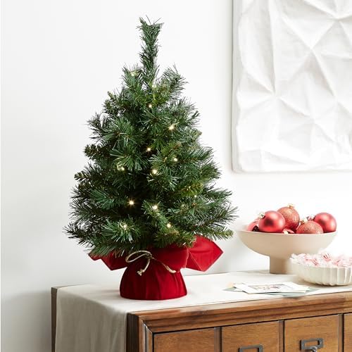 National Tree Company 24in Pre-Lit Majestic Fir Mini Christmas Tree - Image 4
