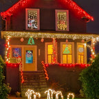TRWYMZ Christmas Decorations - 16" Christmas Window Silhouette Lights - Image 6